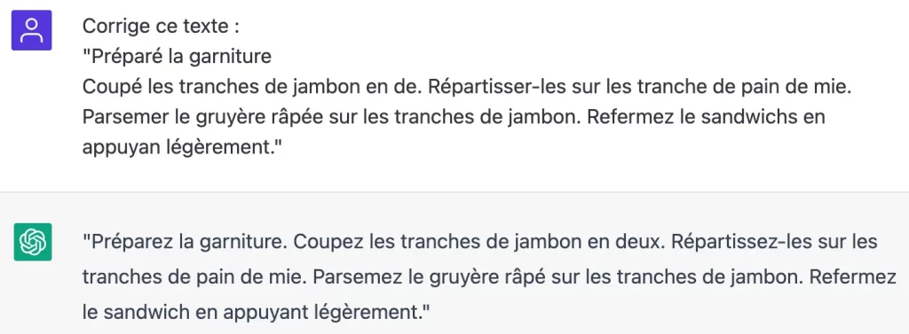 Correction de contenus par l'intelligence artificielle ChatGPT