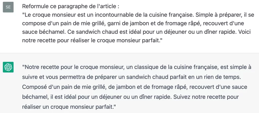 Eviter le contenu dupliqu&eacute; grace &agrave; l'intelligence artificielle ChatGPT