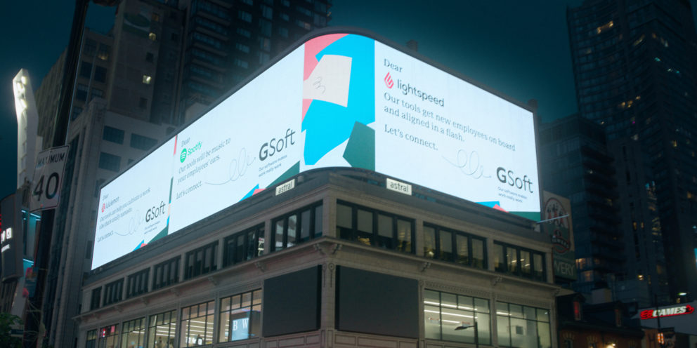 Campagne publicitaire inusitée pour GSoft