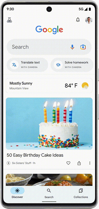 Acc&egrave;s au Google Search Lab via mobile