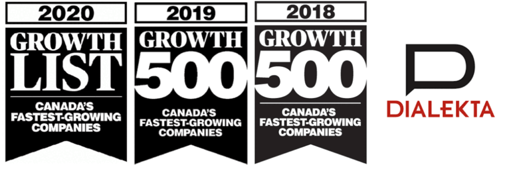 Dialekta Ranked #1 on the Canadian Business 2020 Growth List
